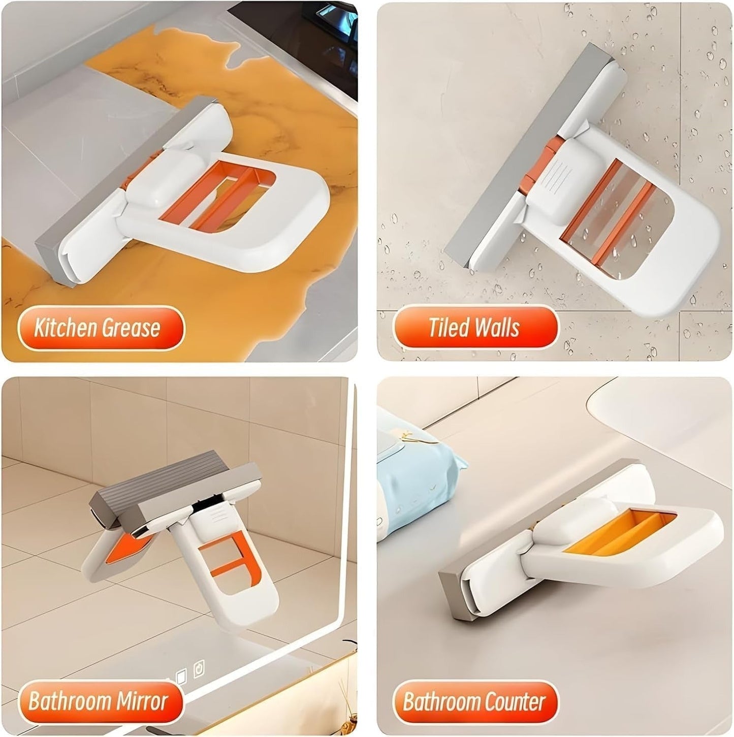 Foldable Mini Sponge Mop – Portable Wet & Dry Cleaning Mop