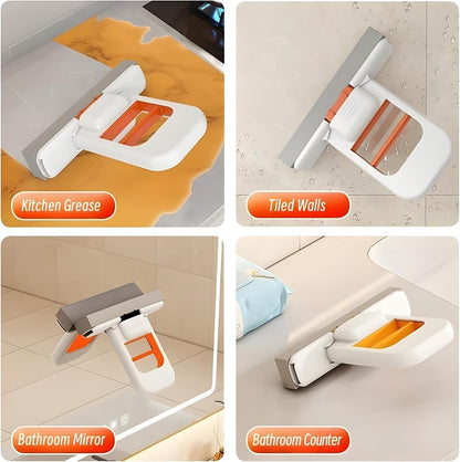 Foldable Mini Sponge Mop – Portable Wet & Dry Cleaning Mop