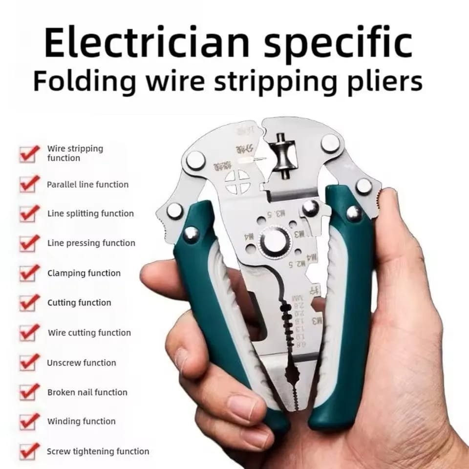 16 in 1 Multi Tool Plier – Durable Compact Iron Tool