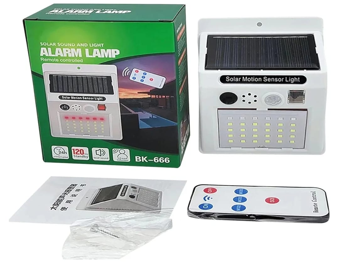 Solar Motion Alarm Security Light