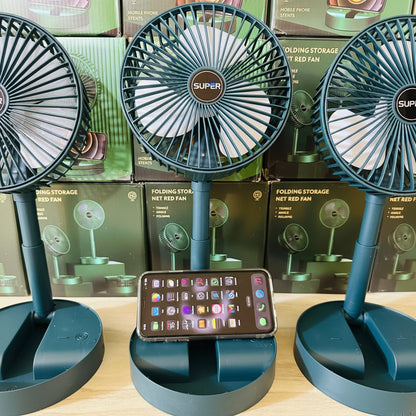Mini Rechargeable Folding Table Fan
