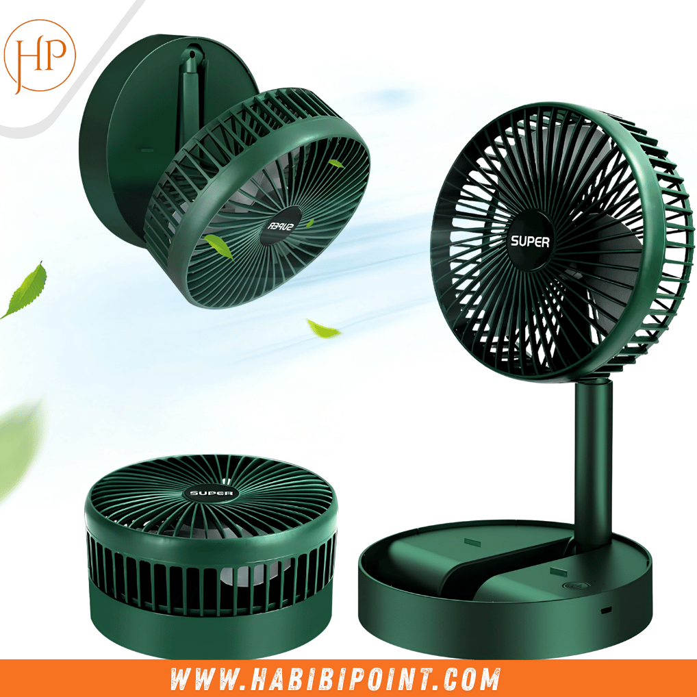 Mini Rechargeable Folding Table Fan