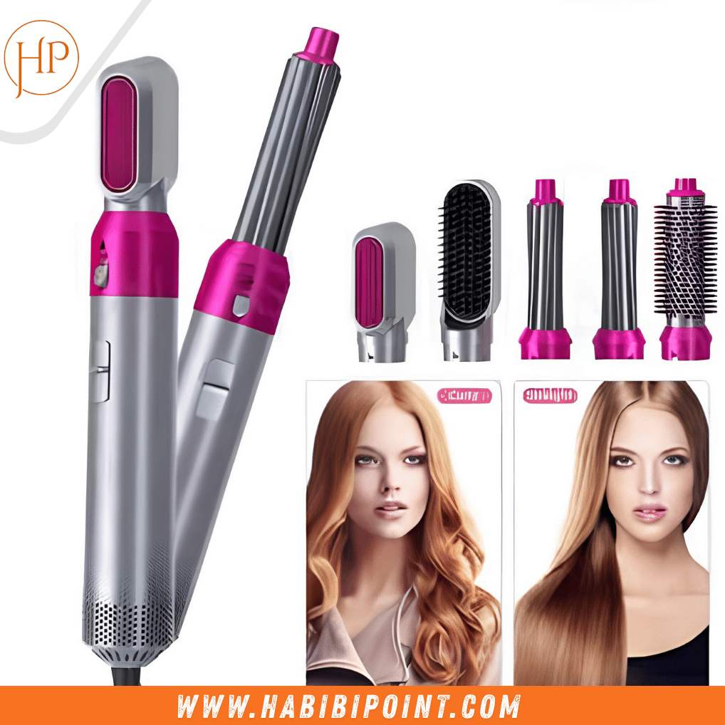 5 in 1 Electric Hair Dryer & Styler Brush & Hot Air Styler for Women