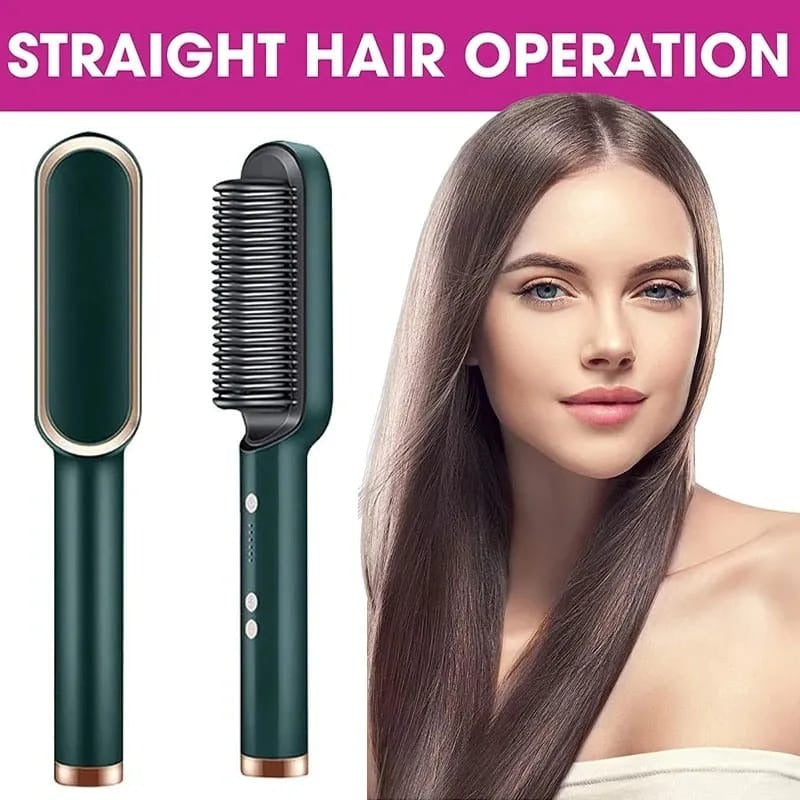 Electric 2‑in‑1 Straightener & Curler