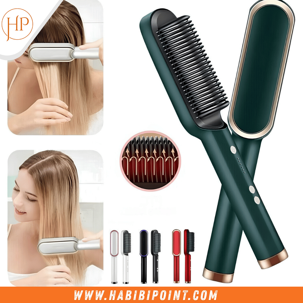 Electric 2‑in‑1 Straightener & Curler