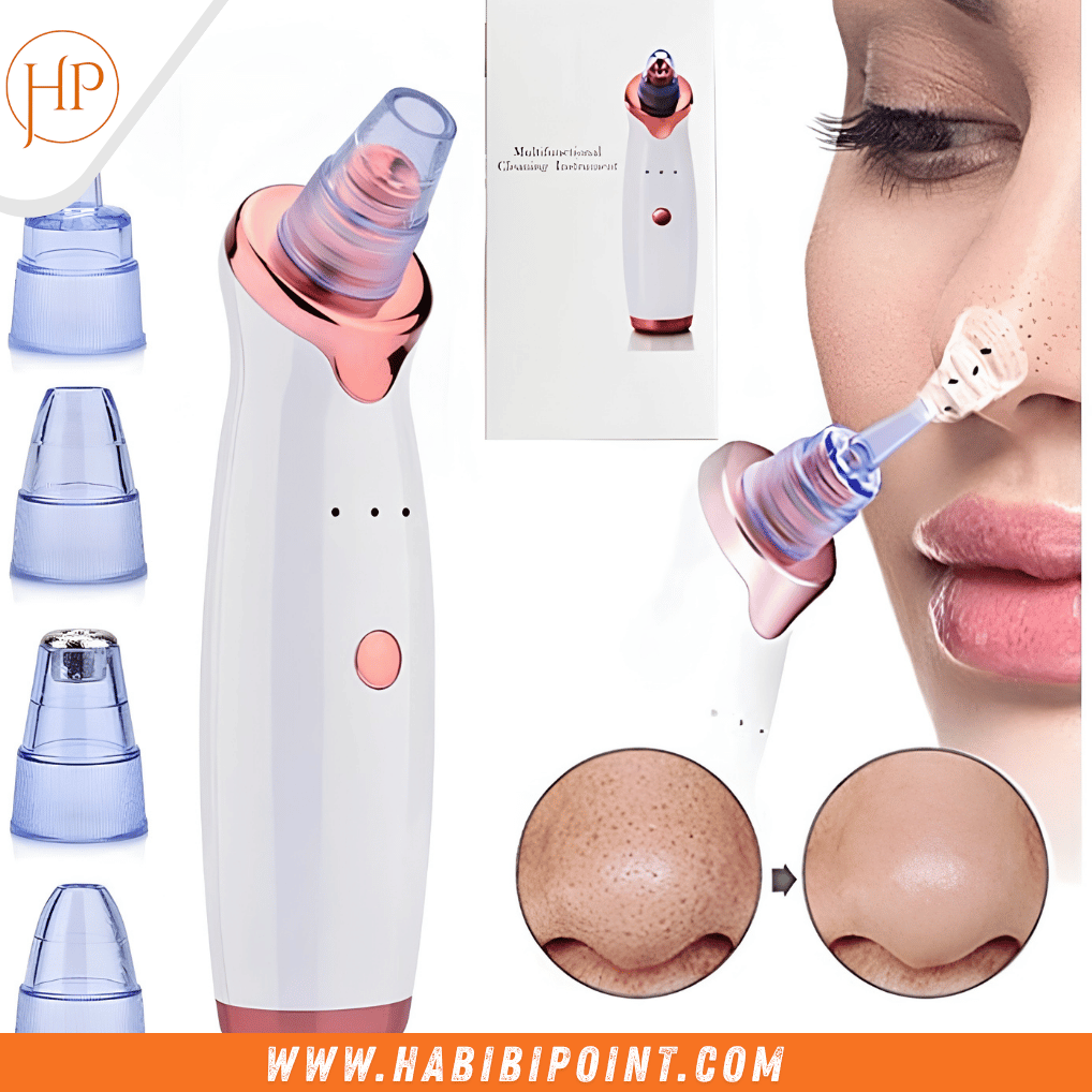 3-in-1 Wireless Blackhead Remover Vacuum | Face & Nose Pore Cleaner