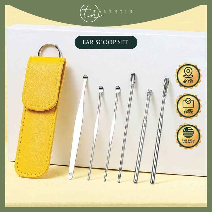 Ear Wax Cleaning Kit, 6 Pcs Ear Pick Tools