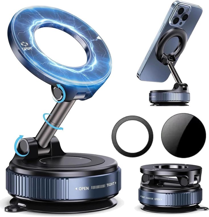 Dual-Sided Magnetic Car Phone Holder